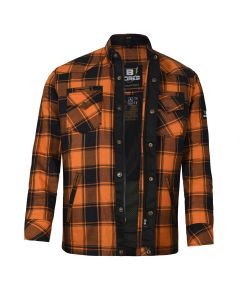 Bores Motorradhemd Herren Lumberjack PREMIUM BORTEXX (AA) Orange Schwarz - S-9XL