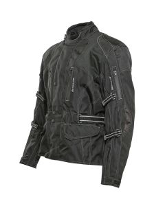 Bores Motorradjacke Herren Emilio Touring Schwarz - XS bis 6XL