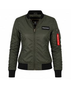 Bores Motorradjacke Damen Bomber Fliegerjacke BORTEXX (AA) Oliv - 2XS bis 4XL