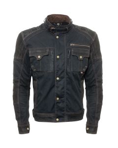 Bores Motorradjacke Herren Max gewachst bis Schwarz - S bis 9XL