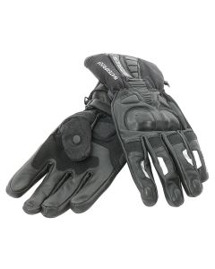 Bores Wolves Motorradhandschuhe Leder wasserdicht - Schwarz - 7 bis 13