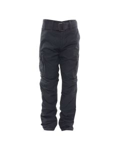 Bores Siggle Motorradhose wasserdicht Schwarz Wachshose Unisex - W26 bis W46 L32 Inch