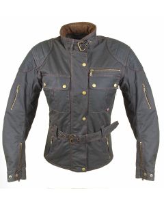 Bores Tropical - Motorrad Wachsjacke - schwarz - Damen
