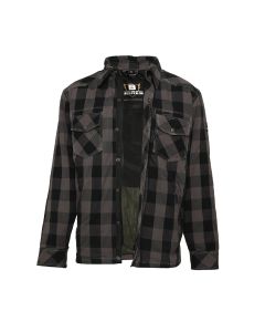 Bores Lumberjack Motorradhemd Herren - PREMIUM - grau-schwarz