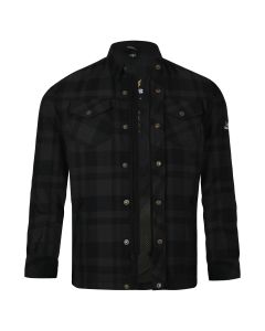 Bores Lumberjack Motorradhemd Herren - BASIC - schwarz/dunkelgrau