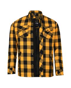 Bores Lumberjack Motorradhemd Herren - BASIC - schwarz/gelb