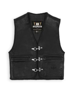 Bores Sunride 1 - Motorrad Lederweste Herren - schwarz