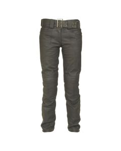 Bores Caroline Damen Lederhose - schwarz - wasserdicht