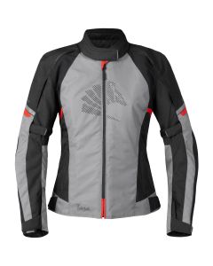 Germot Textiljacke Tara Damen, grau/schwarz-rot Größe: 34D-48D