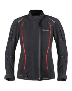 Germot Textiljacke MotoQueen Damen, schwarz/rot Größe: 34D-52D