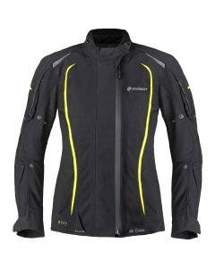 Germot Textiljacke MotoQueen Damen, schwarz/gelb Größe: 34D-52D