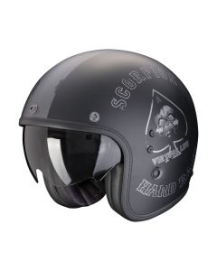 SCORPION Jethelm BELFAST EVO SPADE Mattschwarz Silber ECE R22.06 