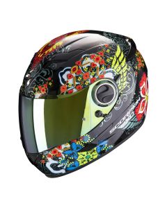 Scorpion Integral Helm EXO-490 DIVINA Schwarz-Rot-Blau Chameleon L