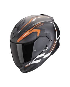 SCORPION Integralhelm EXO-491 KRIPTA Mattschwarz Orange Weiss ECE R22.06 