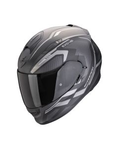 SCORPION Integralhelm EXO-491 KRIPTA Mattschwarz Silber ECE R22.06 