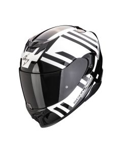 SCORPION Integralhelm EXO-520 EVO AIR BANSHEE Perlweiss Schwarz ECE R22.06 