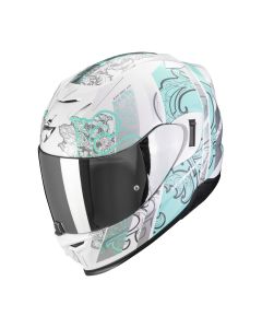 SCORPION Integralhelm EXO-520 EVO AIR FASTA Weiss Hellblau ECE R22.06 