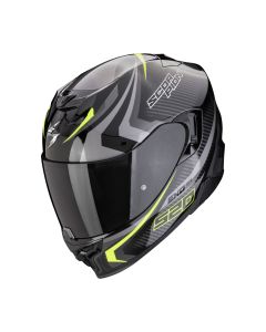 SCORPION Integralhelm EXO-520 EVO AIR TERRA Schwarz Silber Gelb ECE R22.06 