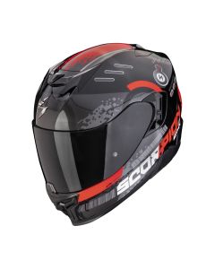 SCORPION Integralhelm EXO-520 EVO AIR TITAN Metalschwarz Rot ECE R22.06 