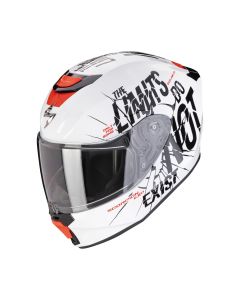 SCORPION Integralhelm EXO-JNR BOUM Weiss Schwarz ECE R22.06 