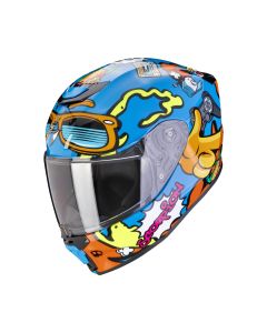 SCORPION Integralhelm EXO-JNR FUN Blau Orange ECE R22.06 