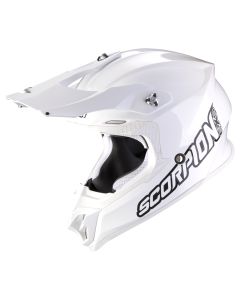 SCORPION Motocrosshelm VX-16 EVO AIR SOLID Weiss Weiss ECE R22.06 