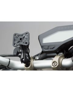 SW-Motech Navi-Halter für M8-Gewinde 1" Kugel mit M8-Schraube/Klemmarm/Navi-Aufnahme St.
