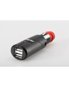 SW-Motech USB-Doppel-Ladebuchse mit Universalstecker Für Zigarettenanzün/KFZ-Steckd 2x2100 mA 12V