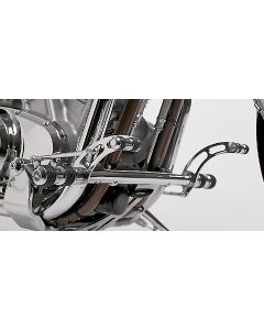 FALCON Round Style Fußrastenanlage silber TÜV passt für SUZUKI VS 600 Intruder(9