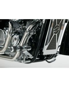 FALCON Round Style Fußrastenanlage silber TÜV passt für HONDA VT1100 C2 ACE(95-0