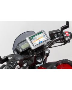 SW-Motech Navi-Halter am Lenker Schwarz BMW-/Honda-/Suzuki-Modelle St.