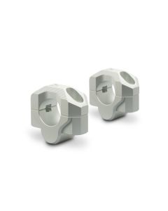 SW-Motech Lenkererhöhung für Ø 28 mm Lenker H=20 mm Silbern Gefräst Satz