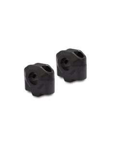 SW-Motech Lenkererhöhung für Ø 22 mm Lenker H=25 mm Schwarz Satz