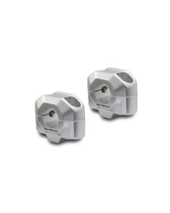 SW-Motech Lenkererhöhung für Ø 22 mm Lenker H=20 mm Silbern Satz