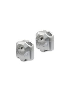 SW-Motech Lenkererhöhung für Ø 22 mm Lenker H=25 mm Silbern Satz