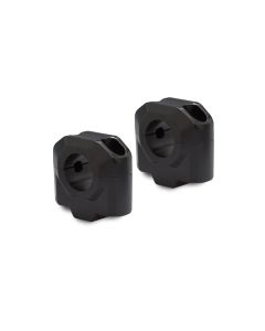 SW-Motech Lenkererhöhung für Ø 28 mm Lenker H=30 mm Schwarz Satz