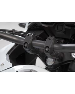 SW-Motech Lenkererhöhung für Ø 28 mm Lenker H=20 mm Schwarz Satz
