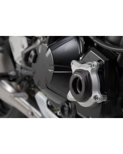SW-Motech Motorgehäusedeckel-Schutz Schwarz/Silbern Kawasaki Z900(16-)/Z900RS(17-) St.
