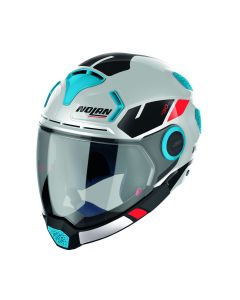 Nolan Crossover Helm N30-4 VP BLAZER 21 Weiss Blau Schwarz Gr:2XL