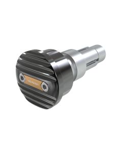 HIGHSIDER Lenkergewichte WAVE, schwarz mit Einleger gold (Paar)