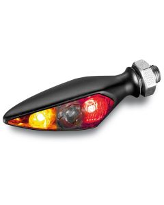 Kellermann Rück-, Bremslicht, Blinker Einheit Rhombus S DF Dark, HR, schwarz, getöntes Glas (Stück)