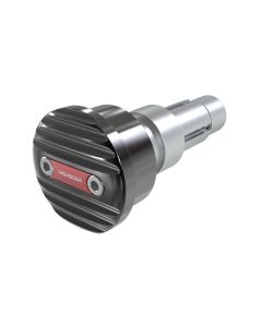 HIGHSIDER Lenkergewichte WAVE, schwarz mit Einleger dunkelrot (Paar)