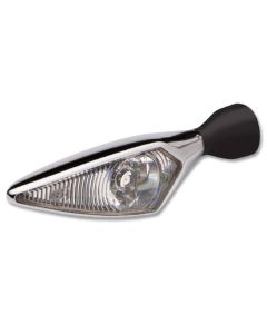 Kellermann Blinker MicroRhombus verchromt, weißes Glas, vr./hl. (Stück)