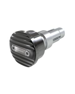 HIGHSIDER Lenkergewichte WAVE, schwarz mit Einleger silber (Paar)