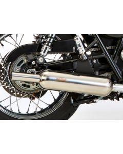 SHARK Retro Classic Auspuffanlage silber EG-BE passt für TRIUMPH Bonneville(01-0