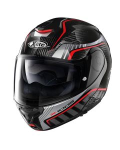 X-lite Klapp Helm X-1005 ULTRA CARBON CHEYENNE, carbon Black Red 17 Gr: M