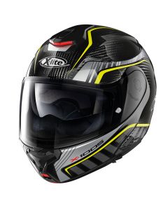 X-lite Klapp Helme X-1005 ULTRA CARBON CHEYENNE, carbon Black Yellow 18 Gr: XS